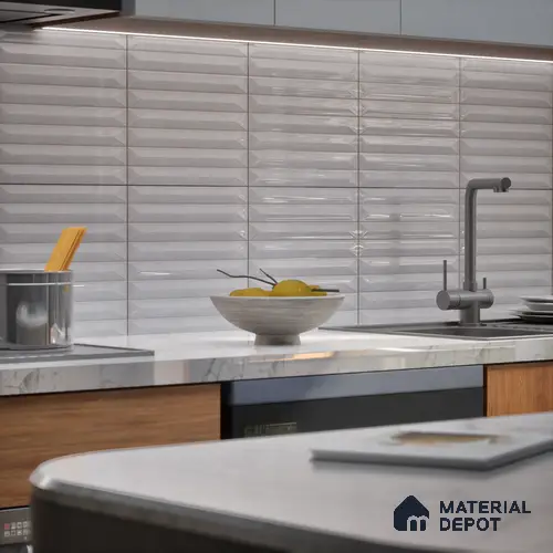 Faux Subway Tile TL 07241 D Crayon 1012 1 ft x 1 ft Ceramic Glossy Finish - 9 mm | 2 mm Spacer is Mandatory | Please Expect a Slight Variation of Pattern